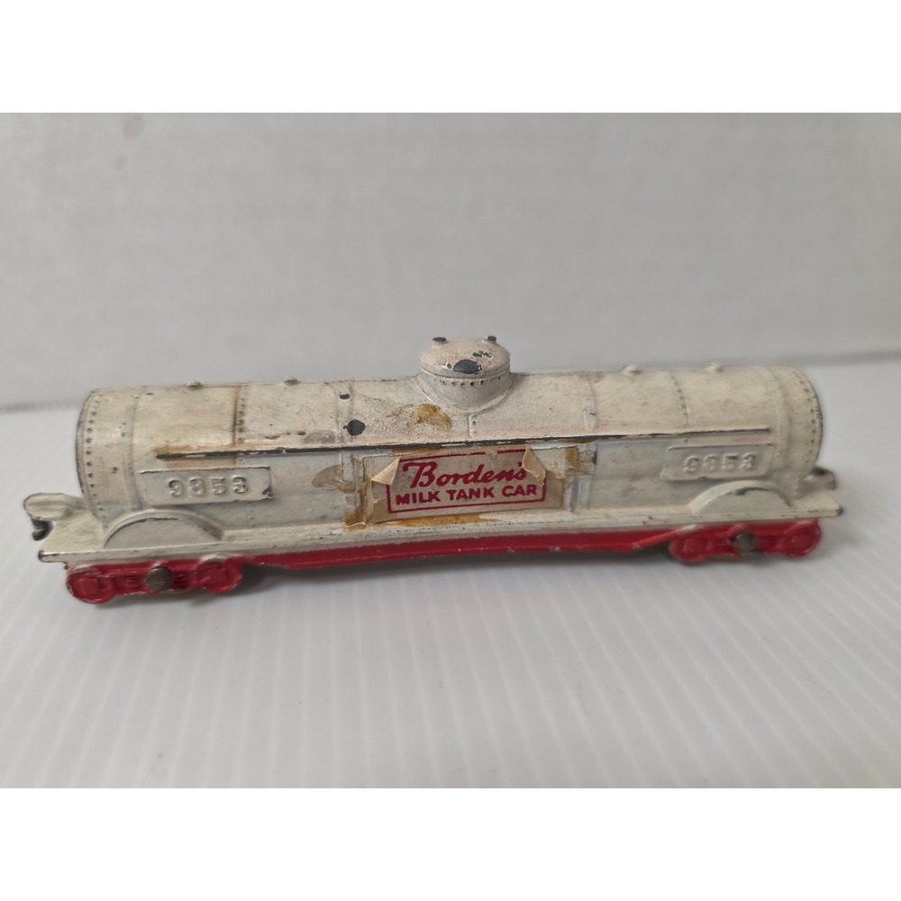 Tootsietoy Borden Milk Tank Car Small White Fair 9853‎